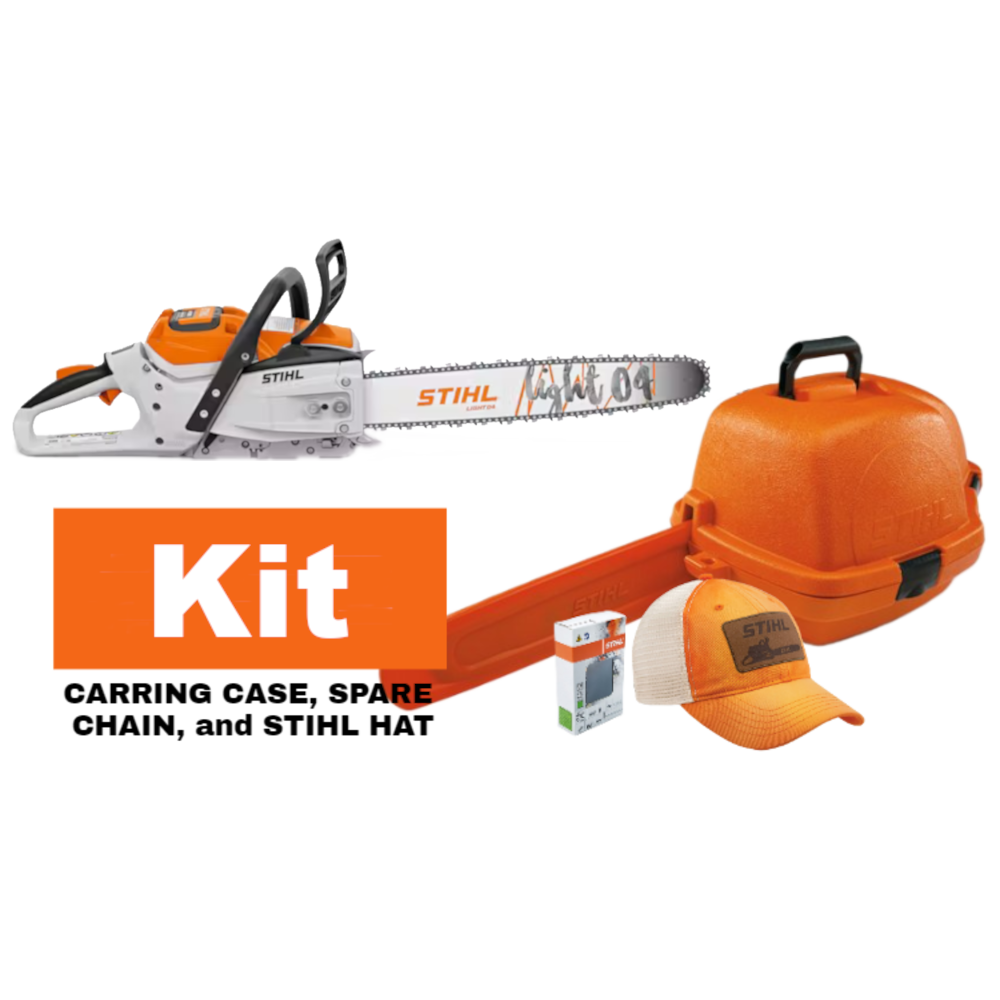 Stihl MSA 300 C-O Chainsaw, with case, extra chain, and Cap.